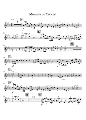 Free Morceau De Concert, Op.94 by Camille Saint-Saëns sheet music