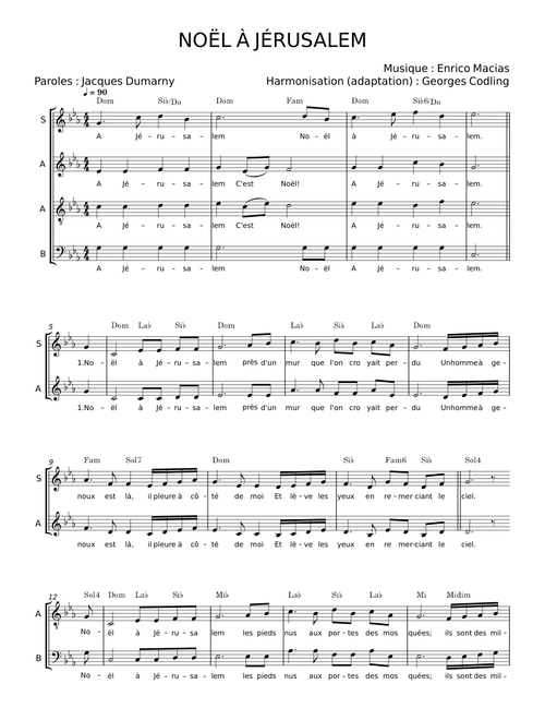 NOËL À JÉRUSALEM – Enrico Macias;Jacques Dumarny