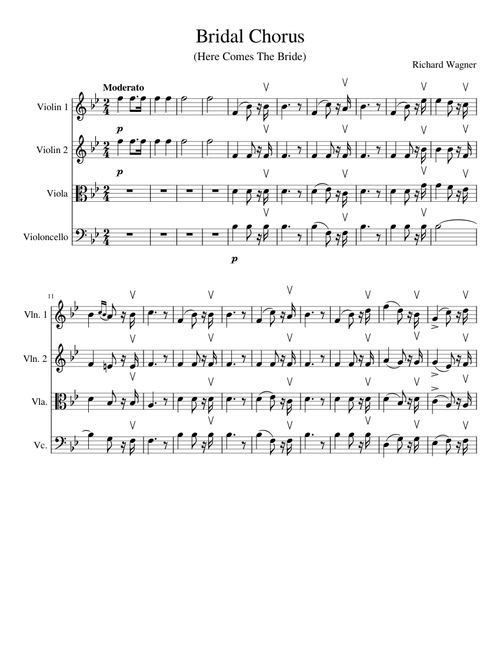 Bridal chorus - here comes the bride – Richard Wagner