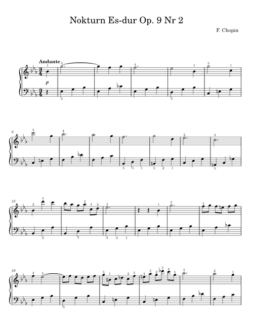 Nokturn Es-dur - F. Chopin