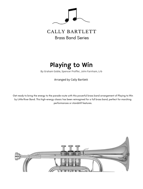 Playing To Win (Arr. Cally Bartlett) - John Farnham (Brass Band)