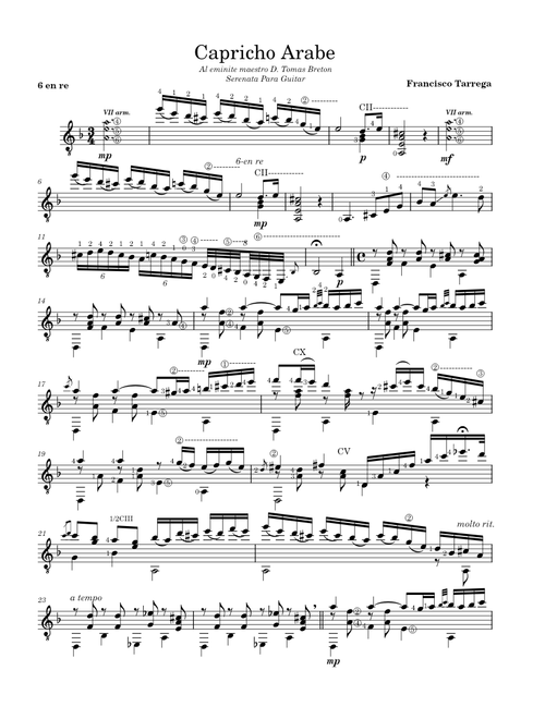 Capricho Arabe – Francisco Tárrega