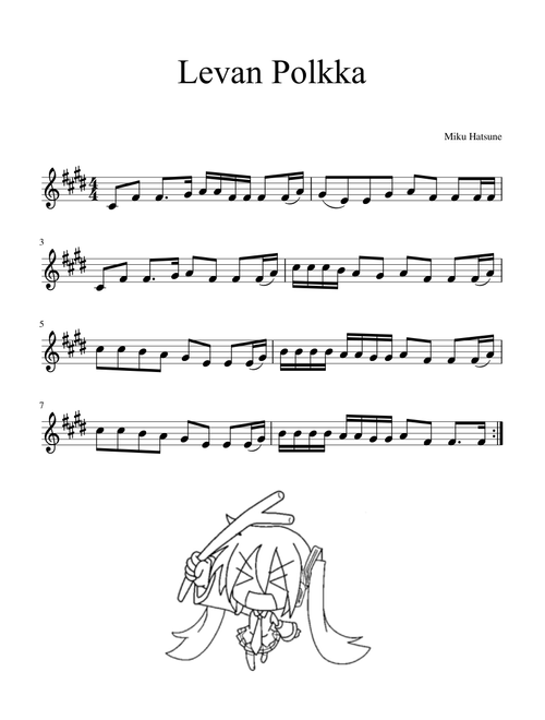 Miku Hatsune - Levan Polkka