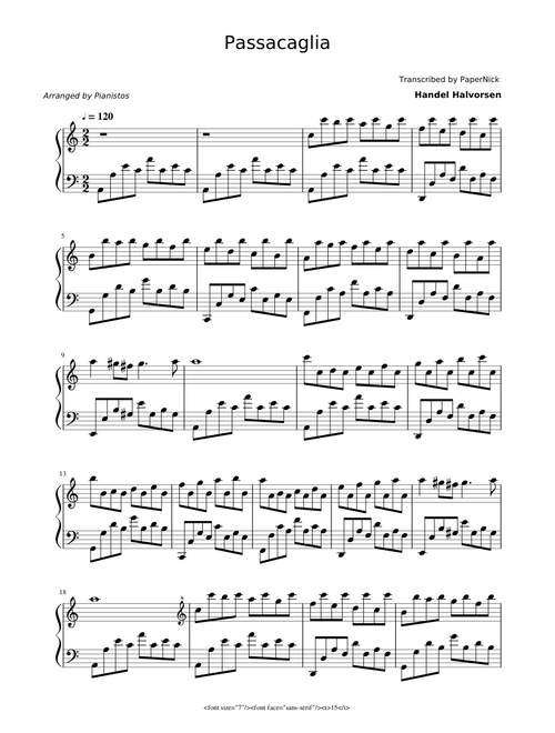 Passacaglia - Handel/Halvorsen