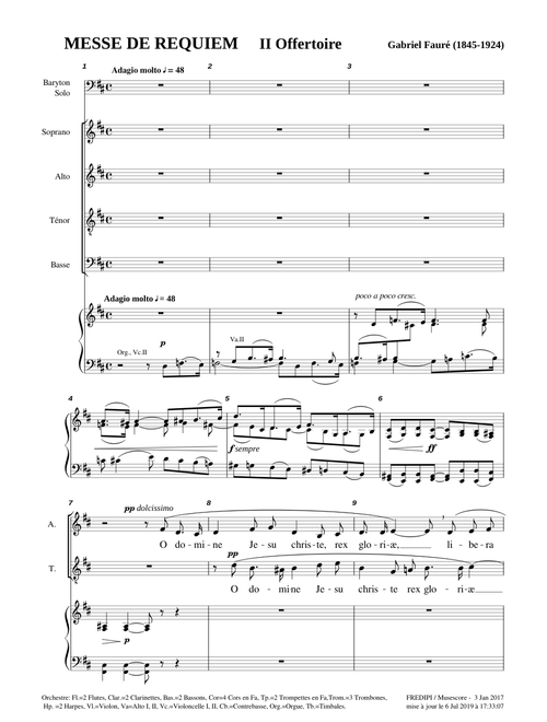 Requiem, Op.48, II Offertoire - Gabriel Fauré