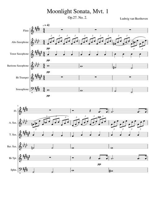 Moonlight Sonata, Mvt. 1