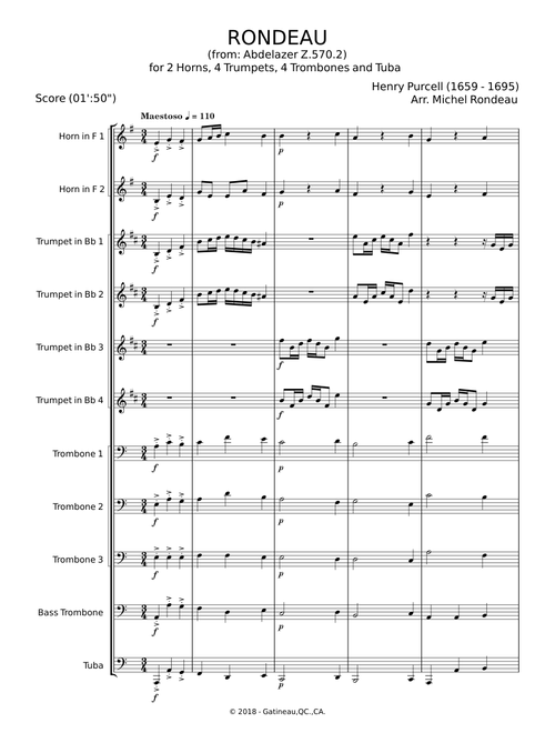 Rondeau from Abdelazer - Henry Purcell