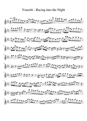 YOASOBIメドレー-B♭ クラリネット 2 Sheet Music for Clarinet in b YOASOBIメドレー-B♭ クラリネット 2 Sheet Music for Clarinet in b