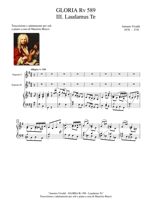 Gloria Rv 589 - A. Vivaldi - 3 Laudamus Te