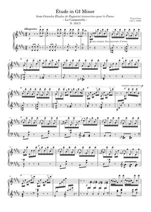 La campanella – Franz Liszt - Easy - Level 2 Sheet Music for Piano