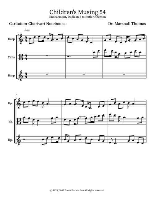 Children's Musing 54 - Celebrity Chamber Players (Small Ensemble)