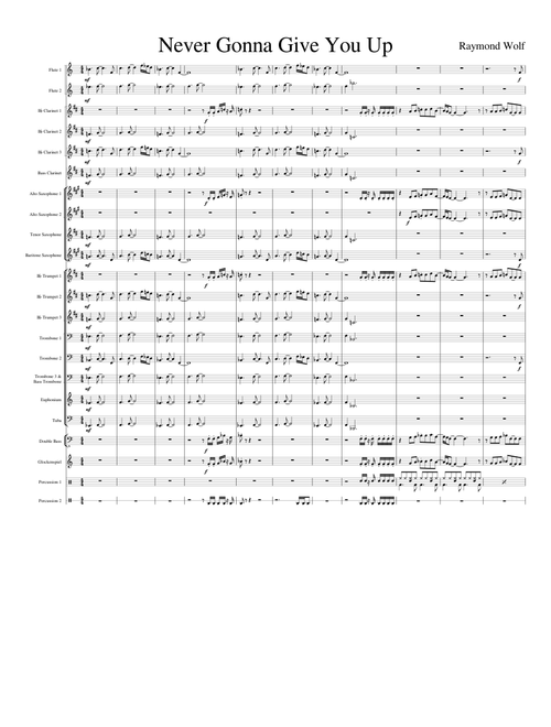 Never Gonna Give You Up (concert Band)