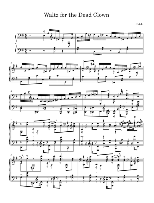Waltz for the Dead Clown - Hakdo