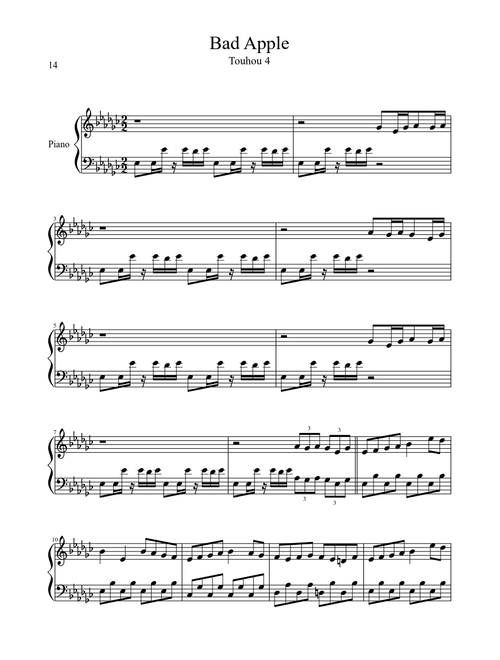 Bad Apple (Easy Version)
