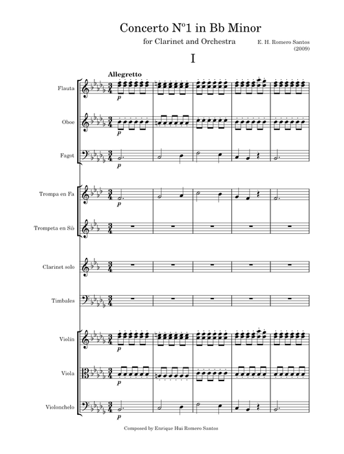 Clarinet Concerto No.1 in F Minor, Op.73, C. M. von Weber – Carl Maria von Weber