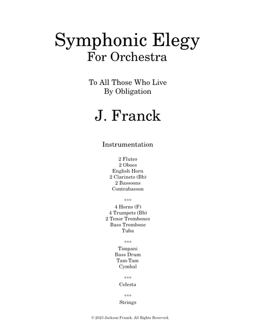Symphonic Elegy