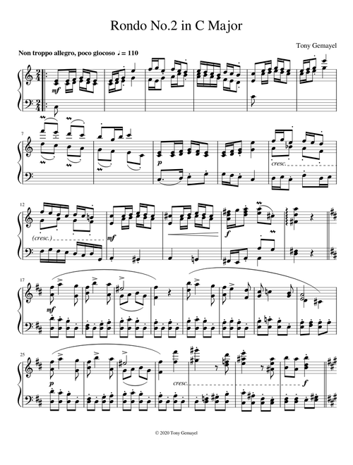 Rondo No.2 in C Major - Tony Gemayel
