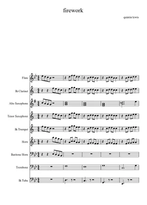 Firework Trumpet Play Official version of Firework Sheet Music by Katy Perry for Trumpet ...