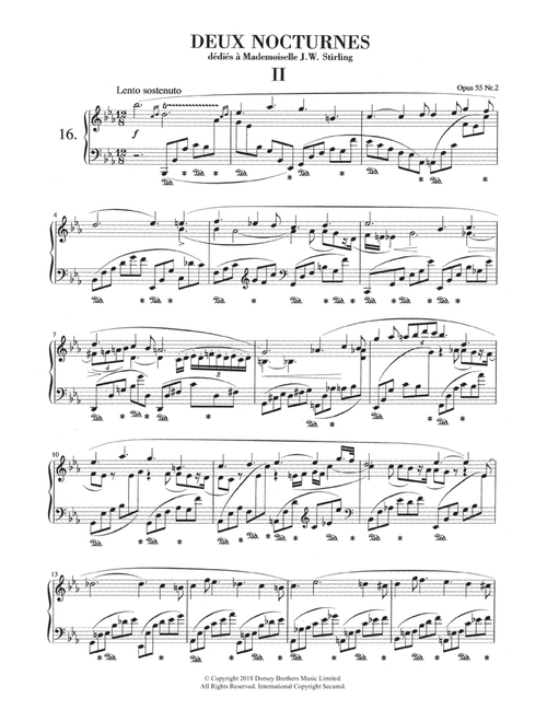 Nocturne In E Flat Major, Op.55, No.2 - Frédéric Chopin (Piano Solo)