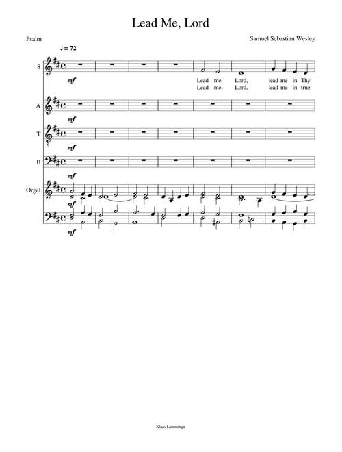 Lead Me, Lord