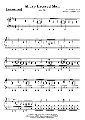 Play Official version of Sharp dressed man Sheet Music by ZZ Top for Piano, Vocals | MuseScore.com Play Official version of Sharp dressed man Sheet Music by ZZ Top for Piano, Vocals | MuseScore.com