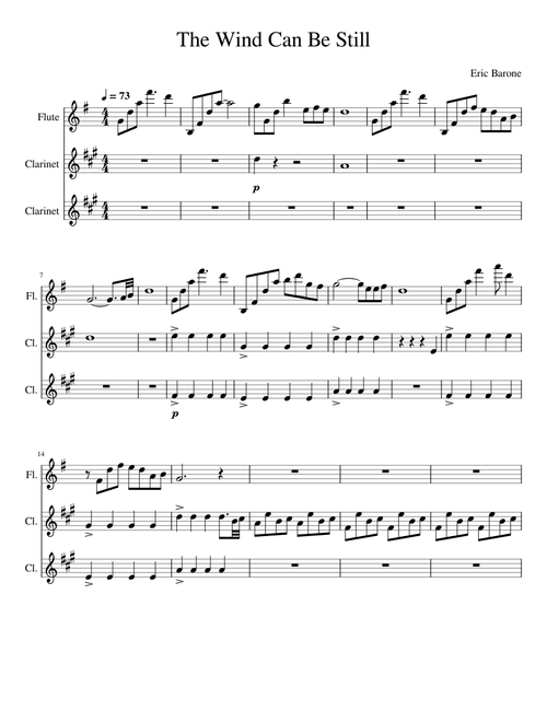 The Wind Can Be Still – Eric Barone The Wind Can Be Still