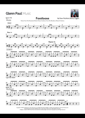 Free Footloose by Kenny Loggins sheet music | Download PDF or