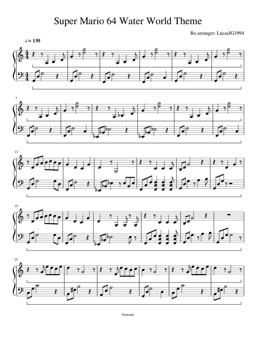 Super Mario 64 Water World Theme