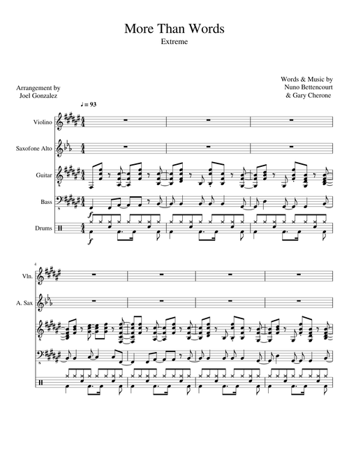 More than words - sax e violino