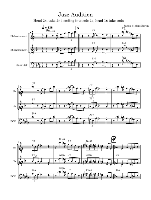 Sandu Transcription – Clifford Brown