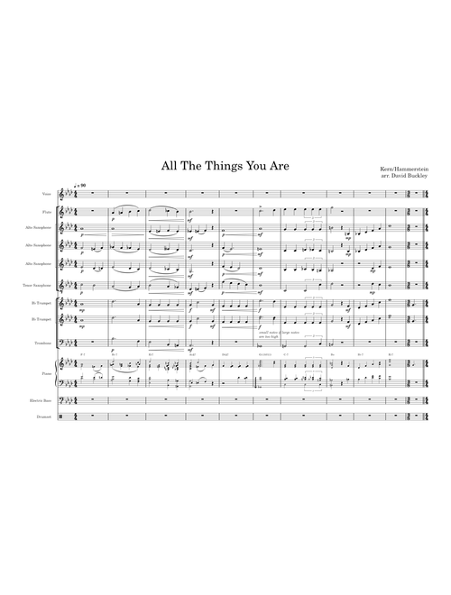 All The Things You Are - Jerome Kern