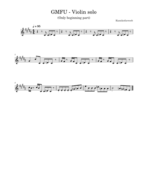 GMFU – Odetari GMFU - Violin solo