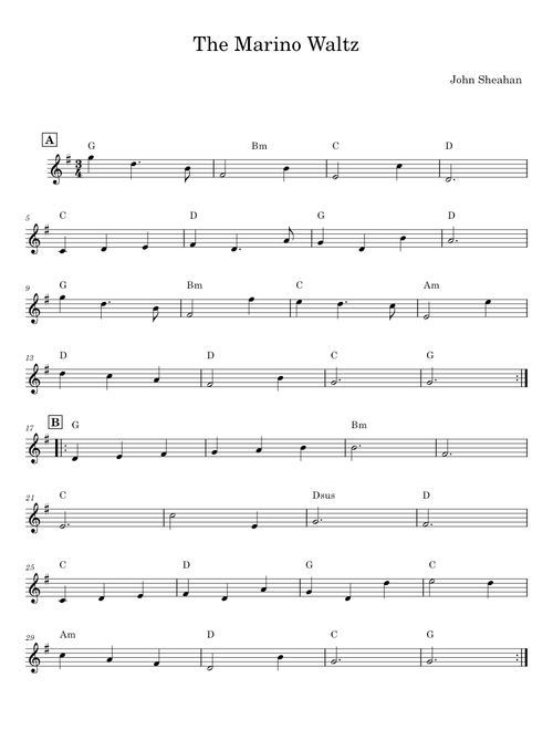 The Marino Waltz - John Sheahan