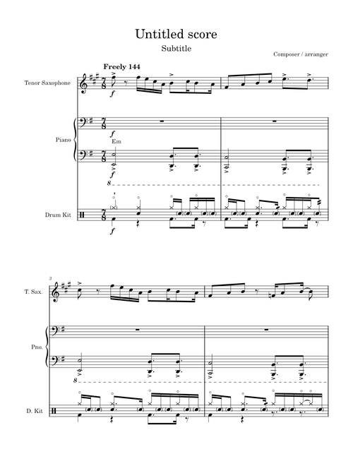 First Note – (WIP)