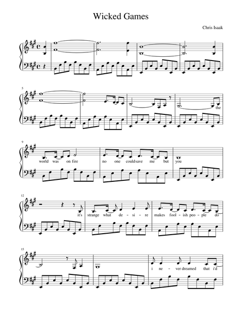 Wicked Game - Chris Isaak