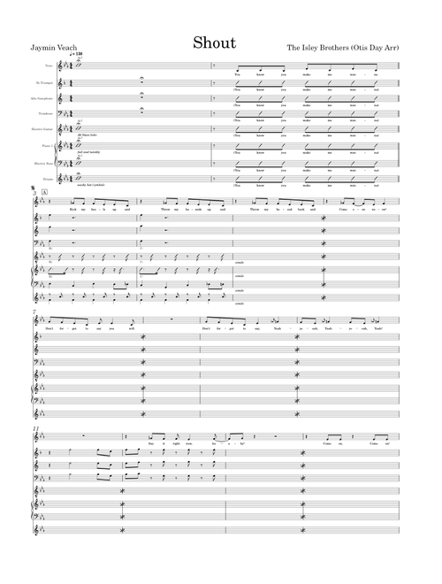 Shout – The Isley Brothers (Otis Day and the Knights arr.)