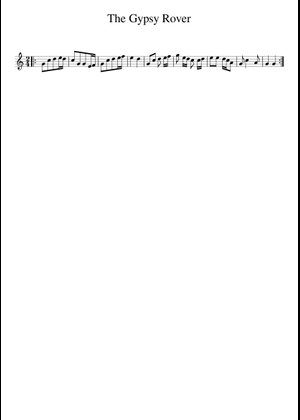 The Gypsy Rover Sheet Music with Chords for Piano (Solo) | MuseScore.com