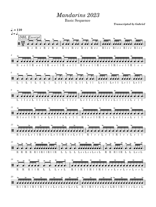Mandarins 2023 (PDD) – The Mandarins Drum and bugle corps