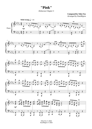 Pink - Deltarune Chapter 5 OST Sheet Music for Piano (Solo) easy ...