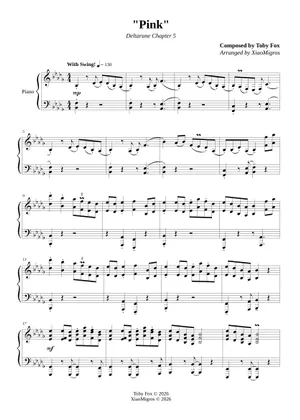 Pink Chapter 5 Pink - Deltarune Chapter 5 OST Sheet Music for Piano (Solo) easy ...