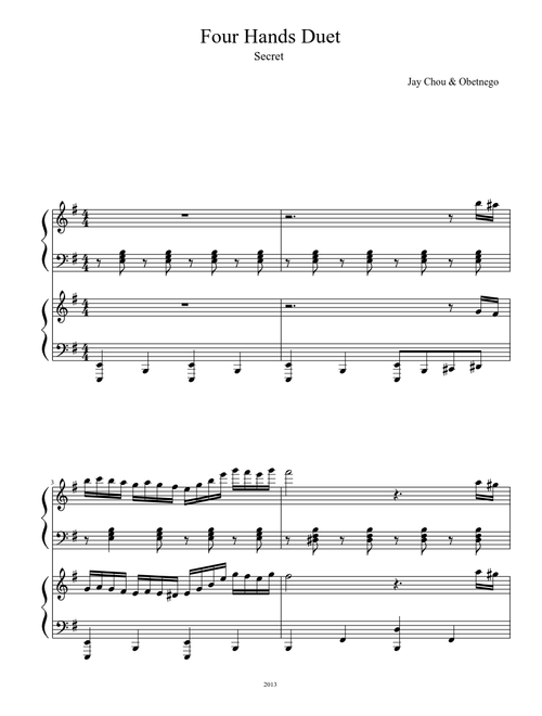 Four Hands Duets (Secret 2007)