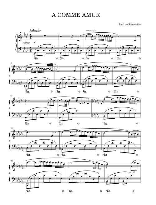 A comme amur – Paul de Senneville