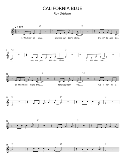 California blue - Roy Orbison