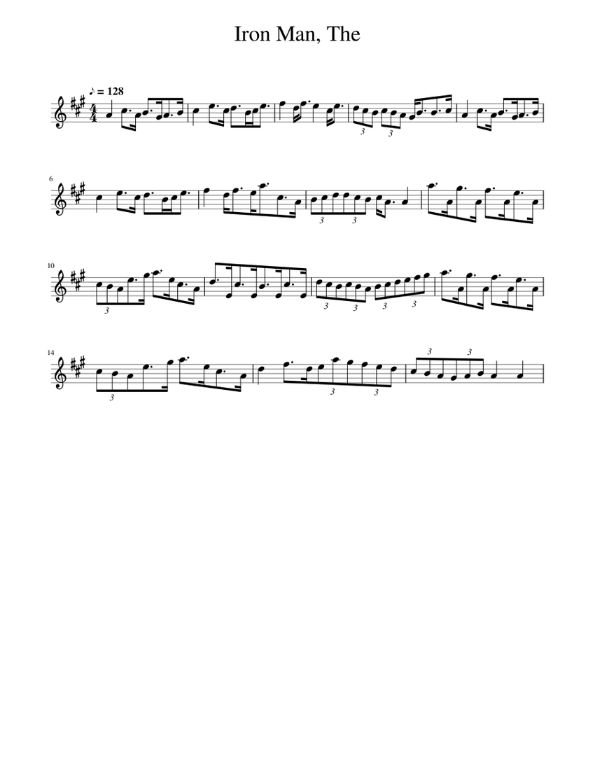 The Iron Man Sheet music for Piano (Solo)