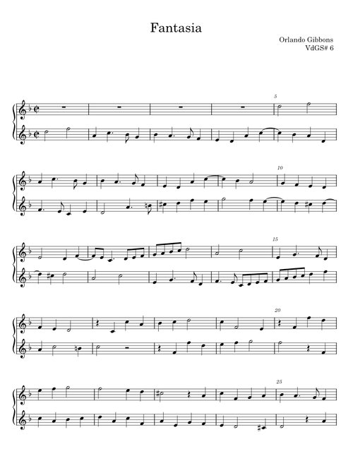 Fantasia - Orlando Gibbons