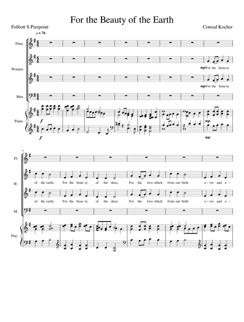 For the Beauty of the Earth - Conrad Kocher