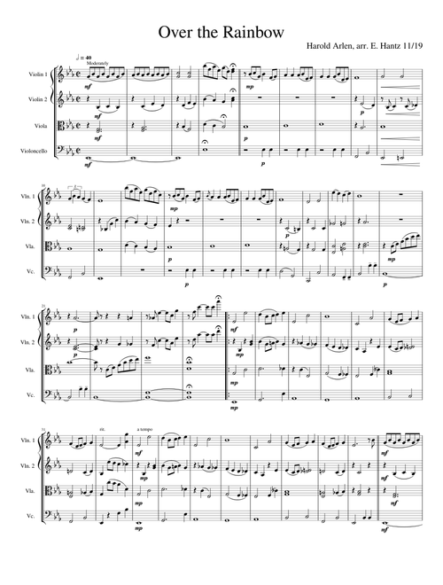 Over the Rainbow – Harold Arlen