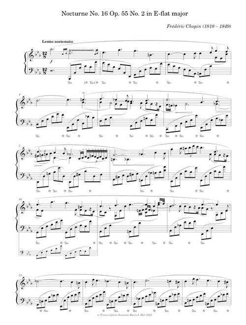 Nocturne No. 16 Op. 55 No. 2 in E-flat major — Frédéric Chopin