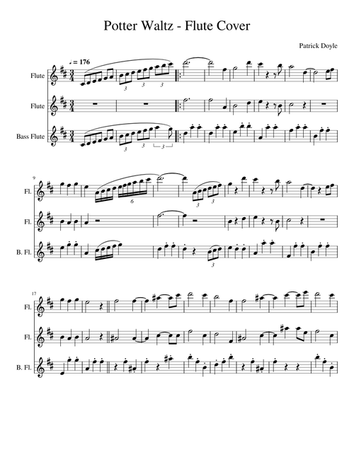 Potter Waltz - Flute Trio