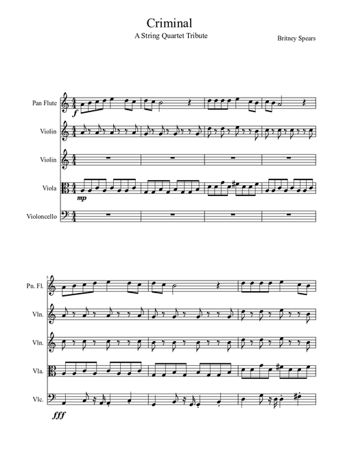 Criminal - A String Quartet Tribute (Britney Spears)